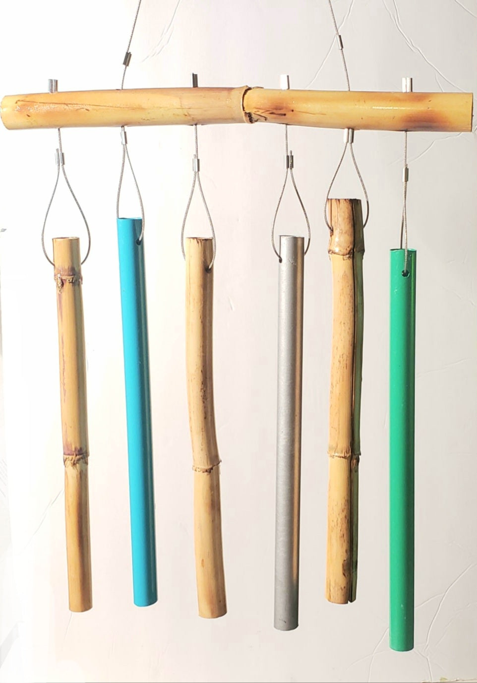 Whispering Winds: Eco-Friendly Reed & Upcycled Aluminum Wind Chimes - Essence Series