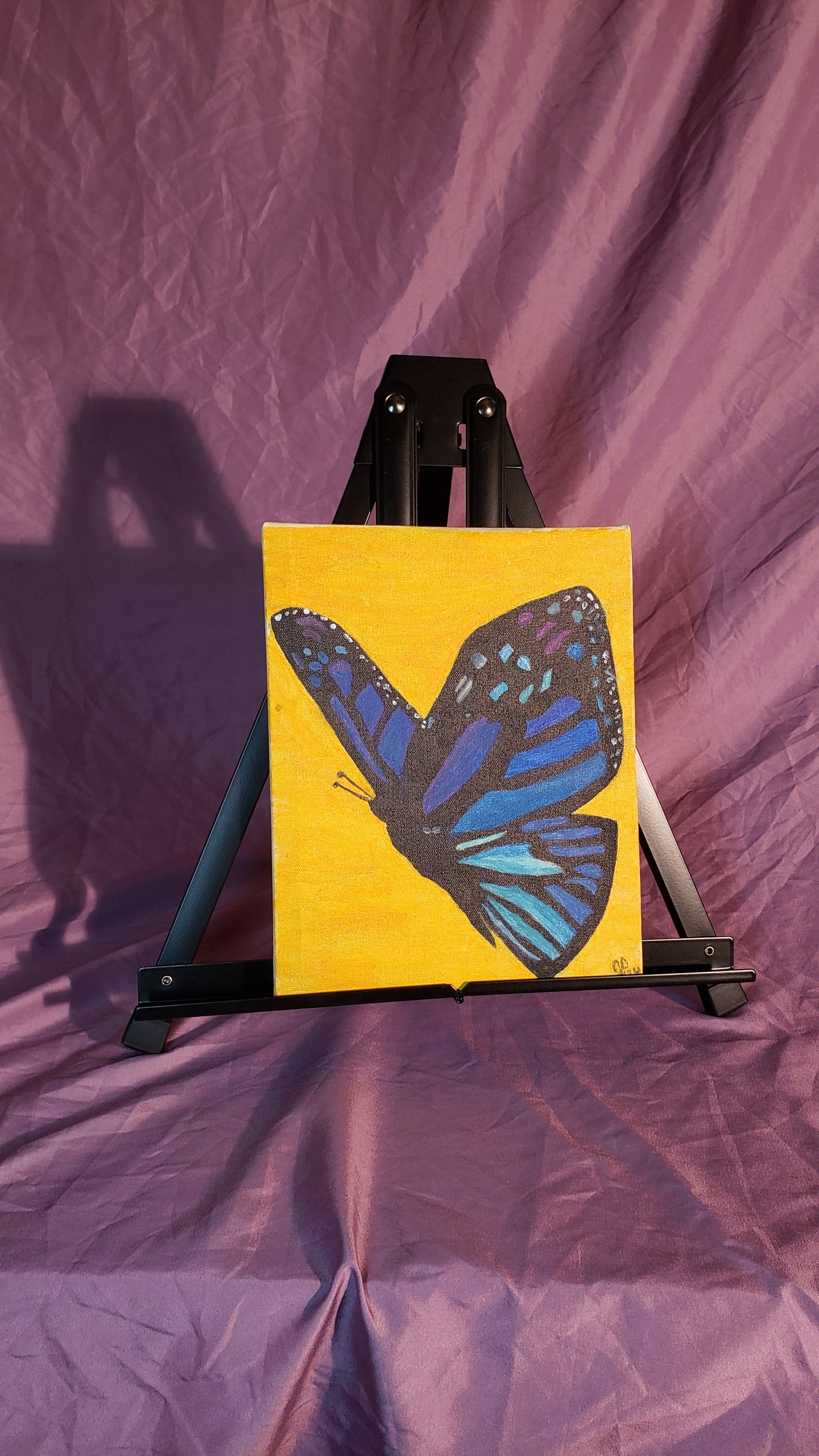 Wings of Serenity: Custom Butterfly Acrylic Painting