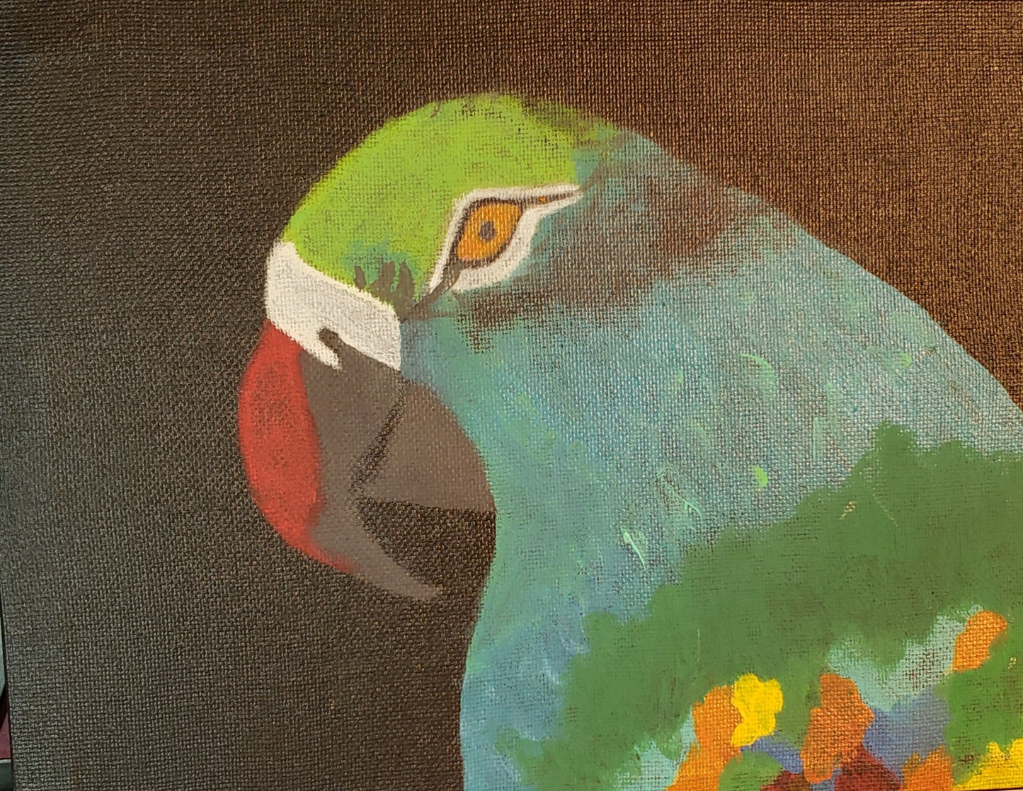 Tropical Gaze - 8x10 Acrylic Painting