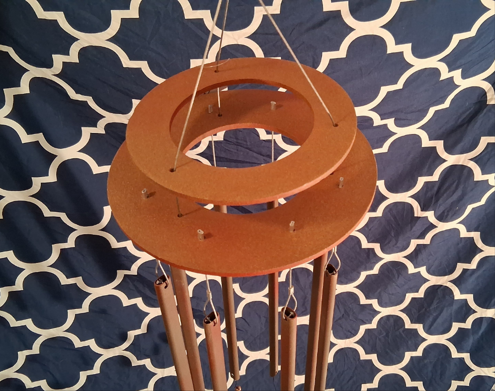 Faewind - Wind Chime - Metal and Plastic Upcycled Art - Signature Series