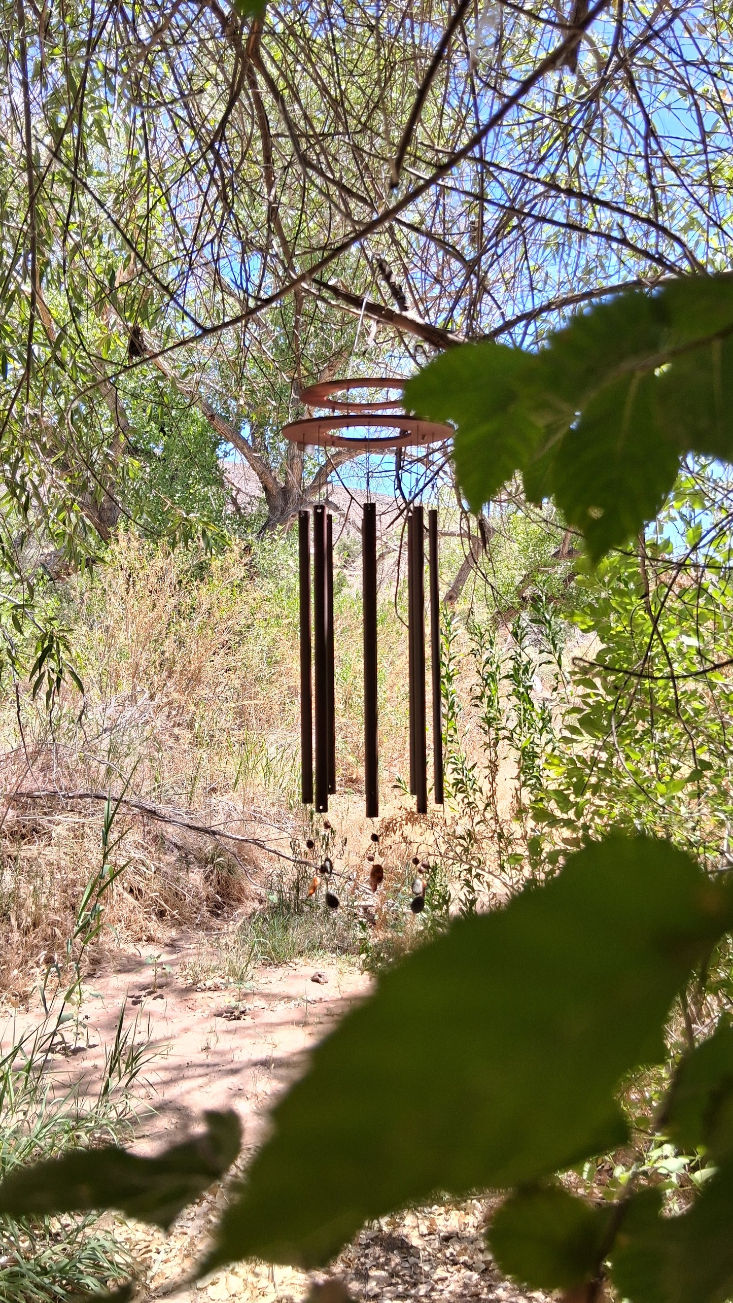 Faewind - Wind Chime - Metal and Plastic Upcycled Art - Signature Series