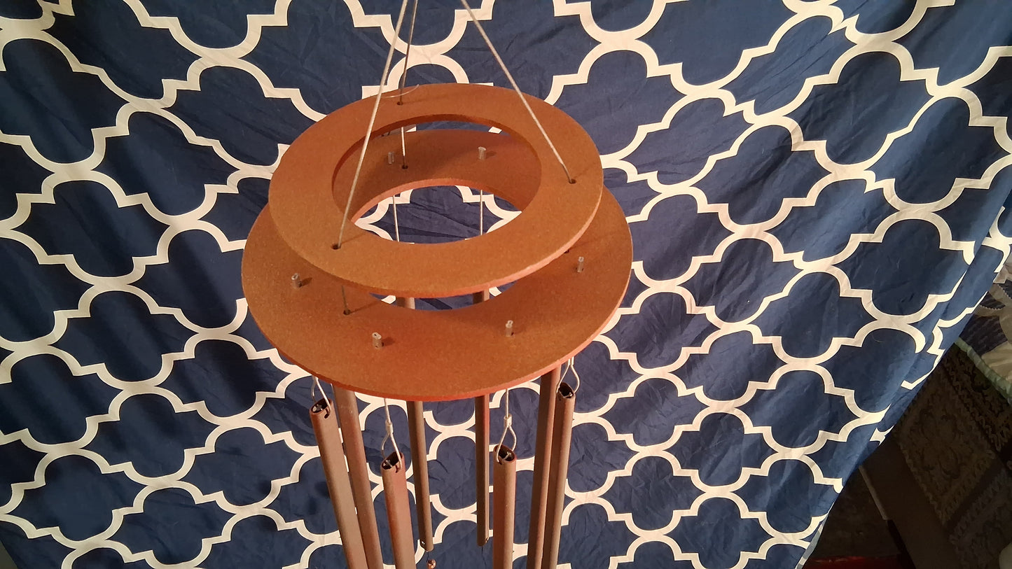 Faewind - Wind Chime - Metal and Plastic Upcycled Art - Signature Series
