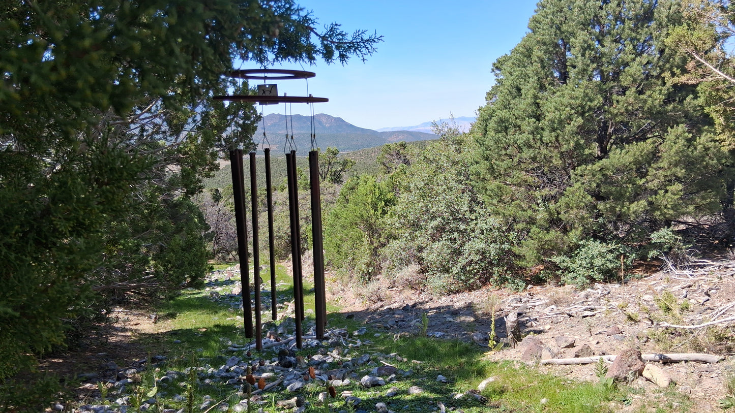Faewind - Wind Chime - Metal and Plastic Upcycled Art - Signature Series
