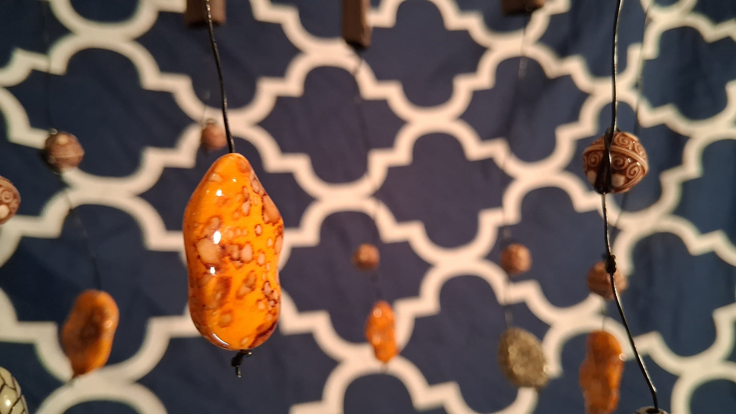 Faewind - Wind Chime - Metal and Plastic Upcycled Art - Signature Series