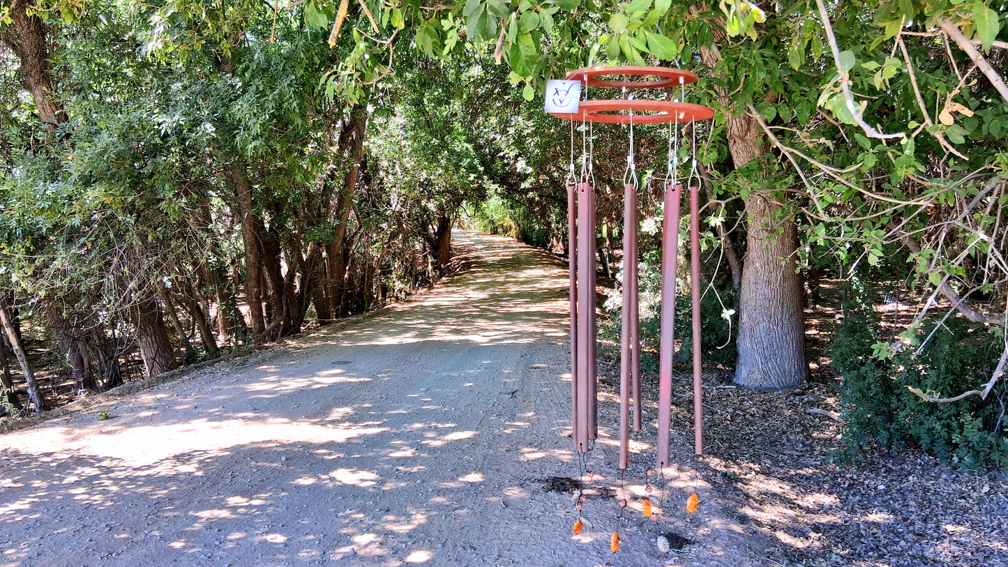 Faewind - Wind Chime - Metal and Plastic Upcycled Art - Signature Series