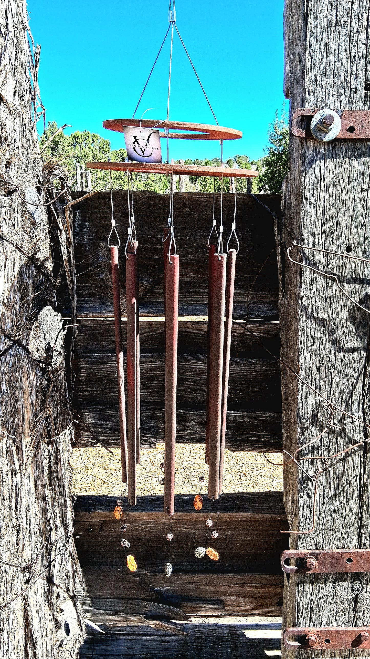 Faewind - Wind Chime - Metal and Plastic Upcycled Art - Signature Series