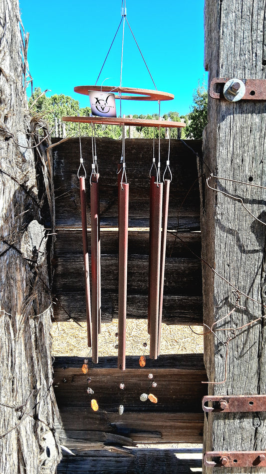 Faewind - Wind Chime - Metal and Plastic Upcycled Art - Signature Series