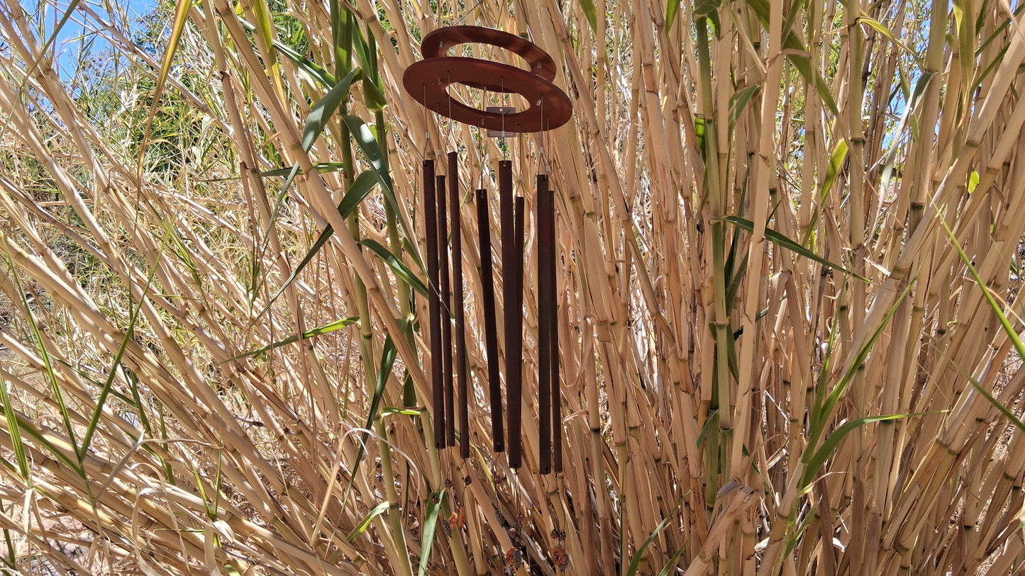 Faewind - Wind Chime - Metal and Plastic Upcycled Art - Signature Series